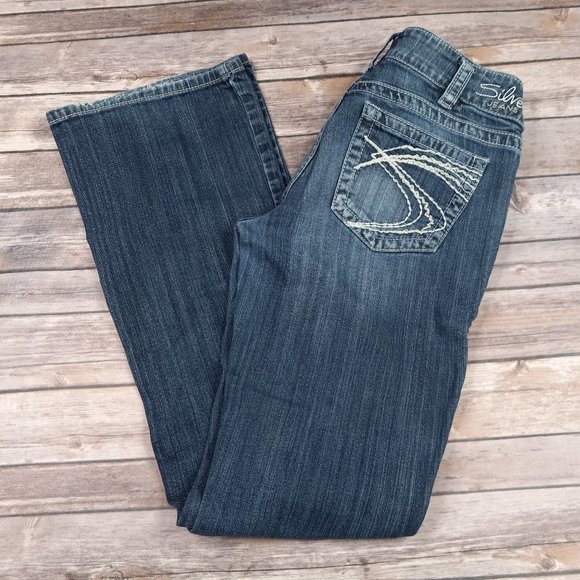Silver Jeans Denim - Silver Jeans Suki Boot Cut 30 Lightly Distressed